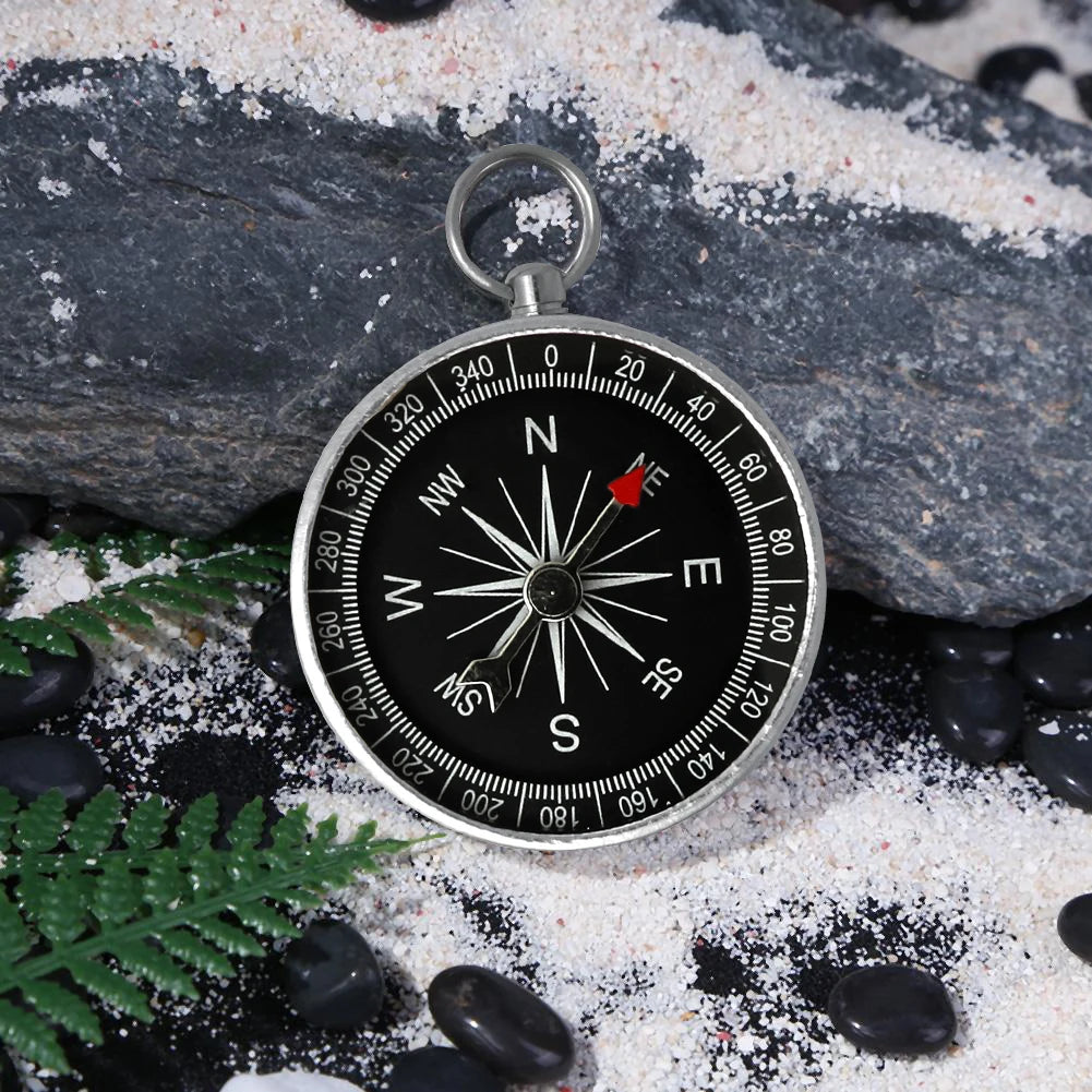 Portable Aluminum Pocket Compass for Outdoor Navigation