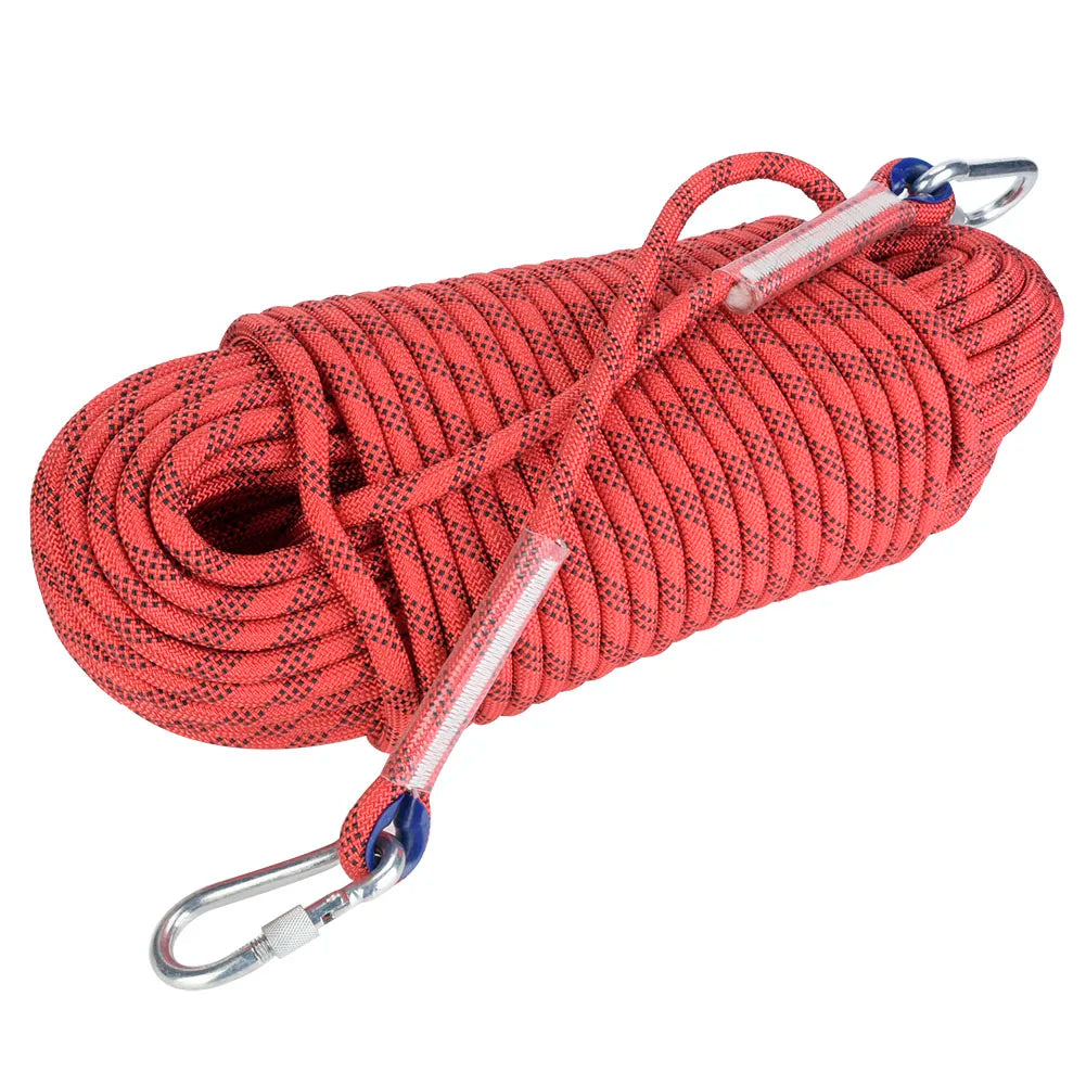 12mm 30m Outdoor Rock Climbing Escape Rope 12mm Diameter Safety Survival Cord