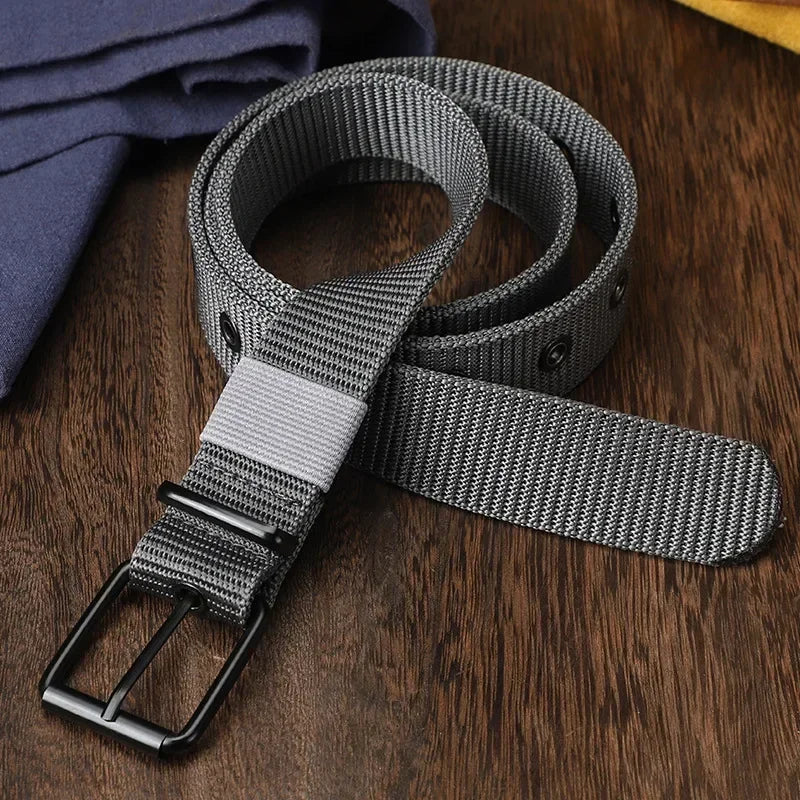 Tactical Canvas Belt - Durable Nylon Weave for Men & Women