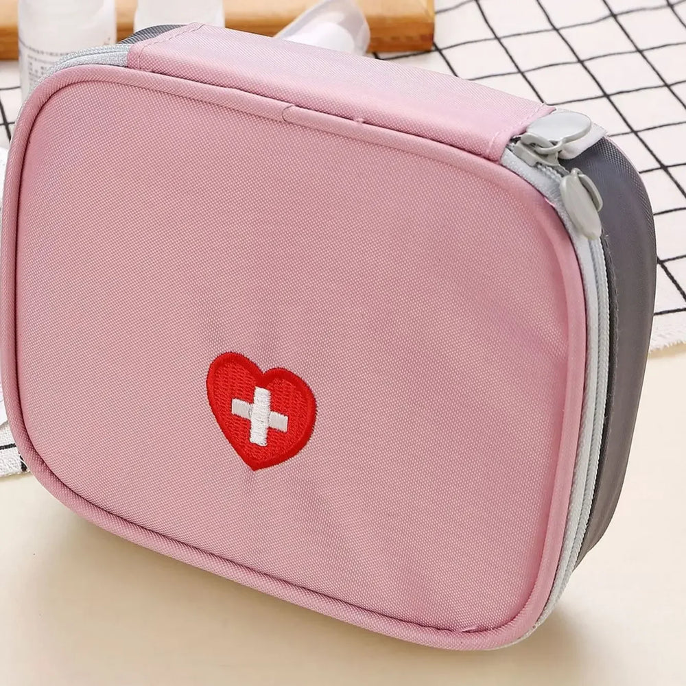 Portable First Aid Storage Box - Emergency Medical Organizer for Travel, Camping & Home