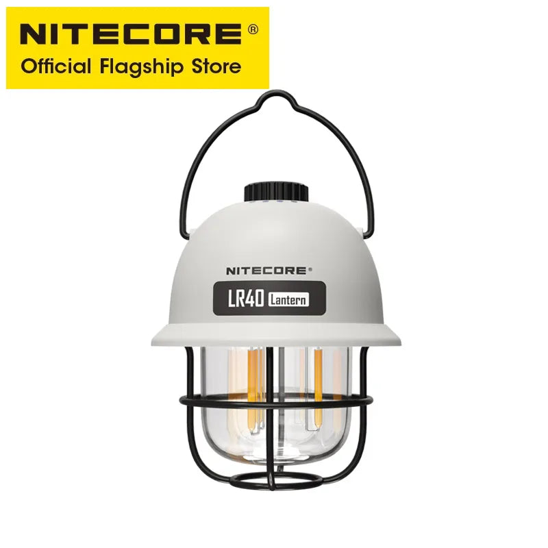 NITECORE LR40 Rechargeable Camping Lantern - 100 Lumen LED Light with Power Bank Function