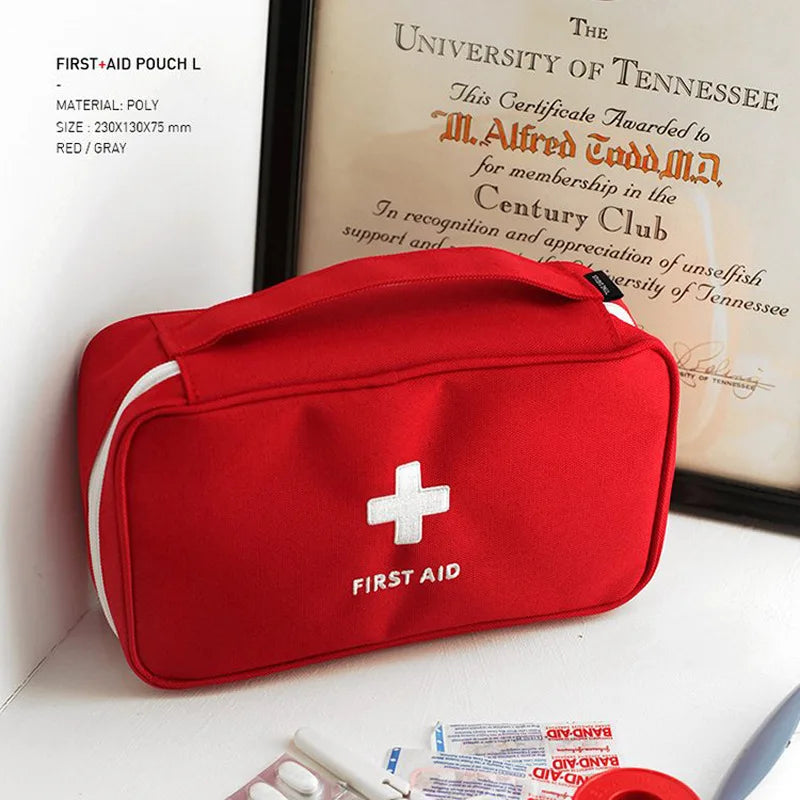 Large Empty First Aid Kit - Portable Emergency Medical Organizer