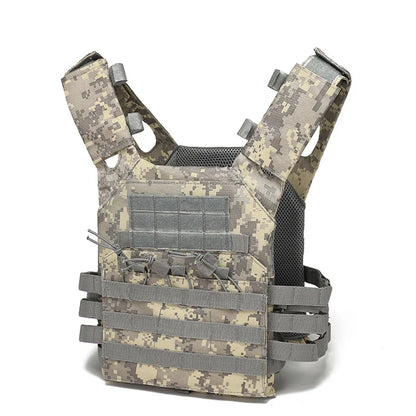 Tactical MOLLE Vest - Lightweight Multi-Function Military Training Gear