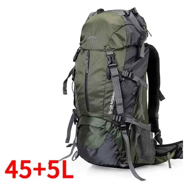 Naturehike 50-60L External Frame Hiking Backpack - Multi-Function Camping Rucksack