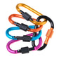 Aluminum Screw Gate Carabiner Clips - 4 Pack Heavy Duty Hiking Hooks