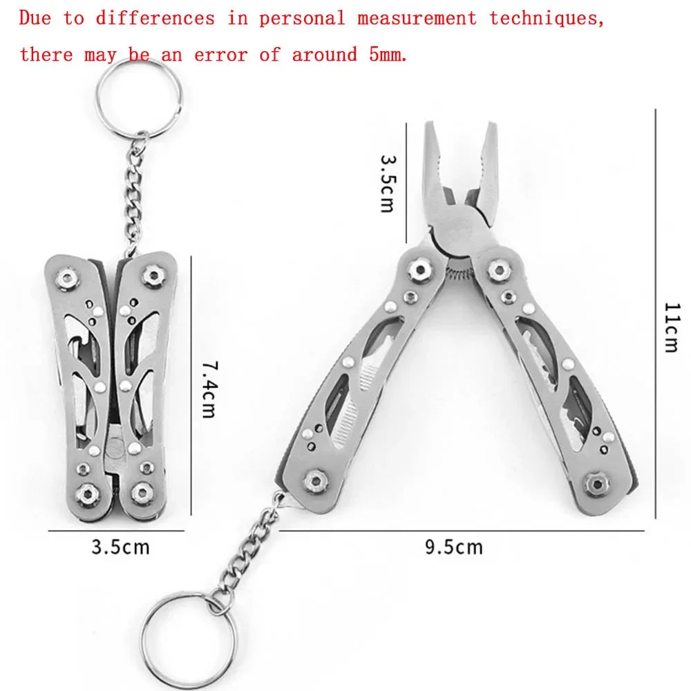 Compact Multi-Tool Pocket Knife with Pliers - Portable Folding Survival Tool