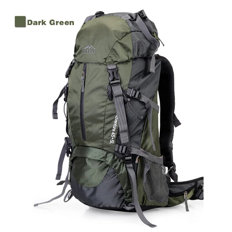 Naturehike 50-60L External Frame Hiking Backpack - Multi-Function Camping Rucksack