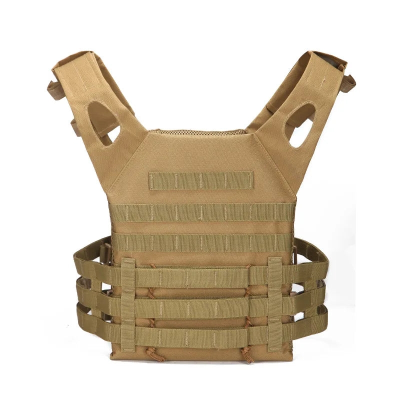 Tactical MOLLE Vest - Lightweight Multi-Function Military Training Gear