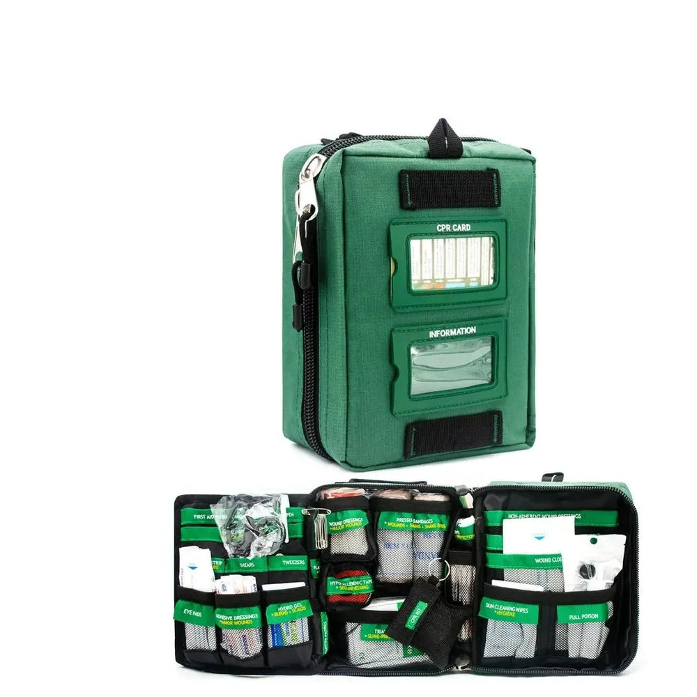 165pcs First Aid Kit/ Empty Car Emergency Survival Kit Medical Rescue Bag for Home Cycling Hiking Camping Outdoor Trauma Gear