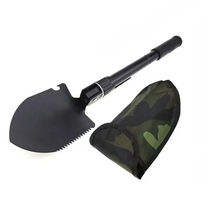 Military Folding Shovel - Stainless Steel Multifunctional Camping Tool