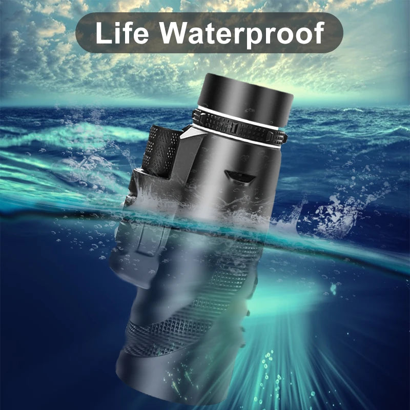 Professional 80x100 HD Monocular Telescope with Tripod & Phone Adapter
