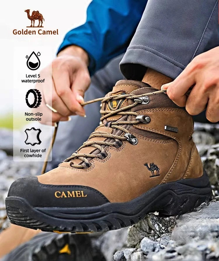 GOLDEN CAMEL Waterproof Hiking Boots - Professional Outdoor Tactical Footwear