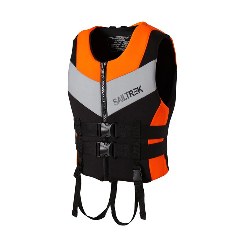 SWROW Neoprene Life Vest - Water Sports Safety Jacket for Kayaking, Skiing & Boating