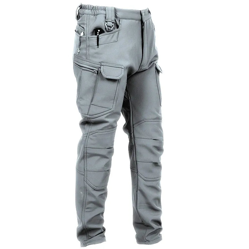 S-6XL 125kg Knee Double Layer Thickened Winter Men Multi Pocket Camouflage Waterproof and Windproof New IX7 Assault Pants