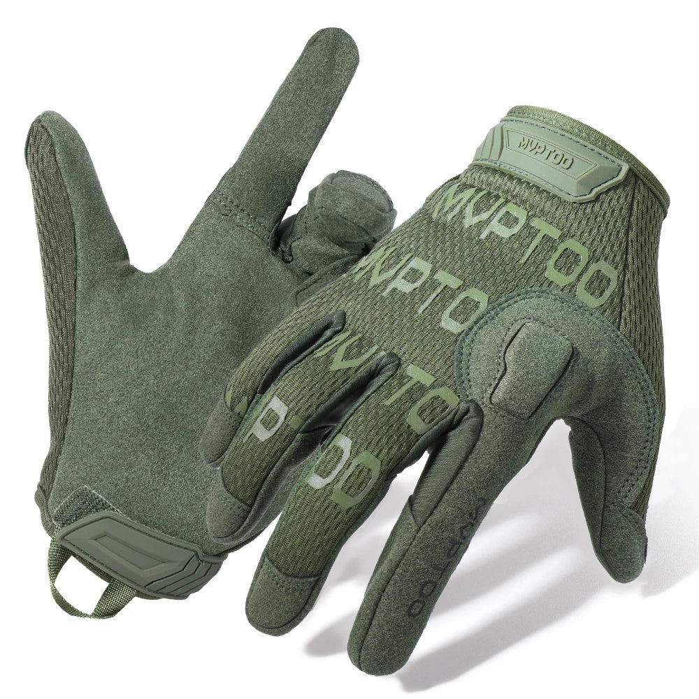 Tactical Full Finger Gloves - Touch Screen Compatible for Cycling, Hunting & Outdoor Sports